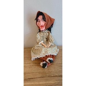 creepy vintage witch doll